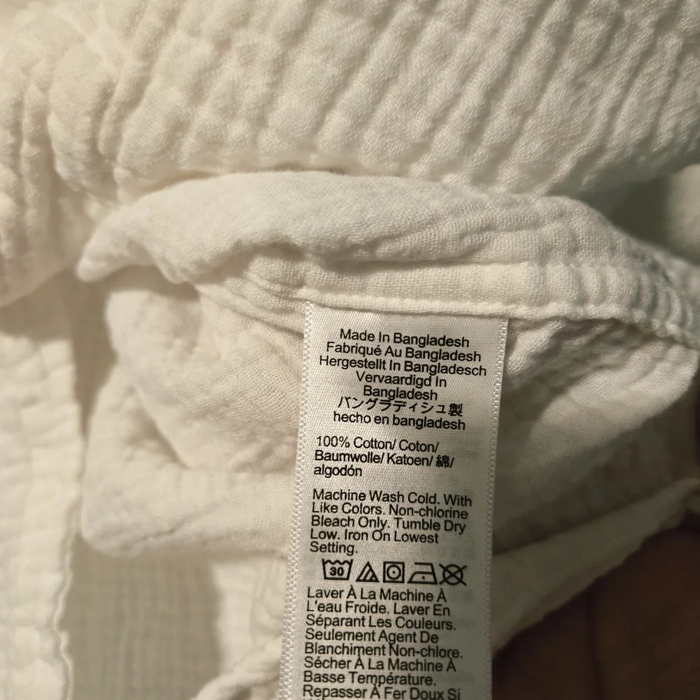 J. Crew White Textured Shirt - Picture 7 of 8